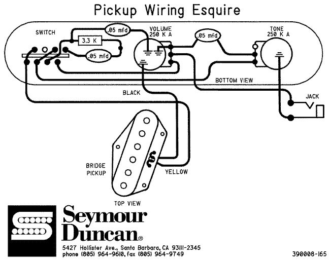 Fender Telecaster Wiring Diagram from www.guitarhq.com